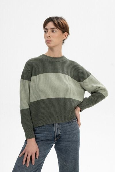 Rippstrick Pullover ADAH STRIPES | von MELA | Fairtrade & GOTS zertifiziert