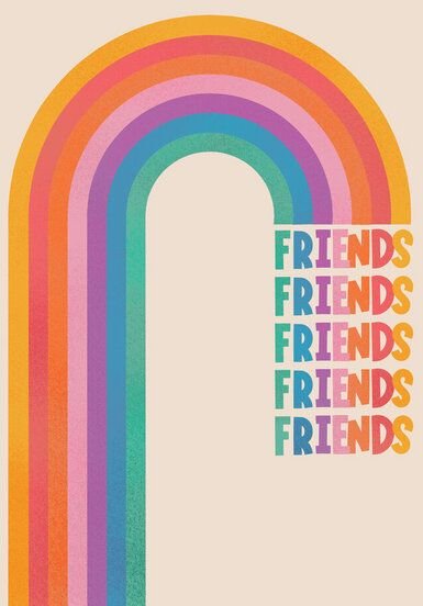 Photocircle Poster / Leinwandbild - Rainbow Friends