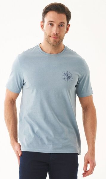 ORGANICATION T-Shirt aus Bio-Baumwolle mit Kompass-Print