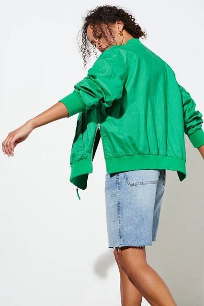 LangerChen Jacket Winton - Boyfriend Bomberjacke aus Leinen