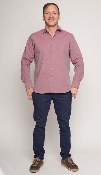 Peaces.bio - handbedruckte Biomode Peaces Bio-Herrenhemd - Made in Austria