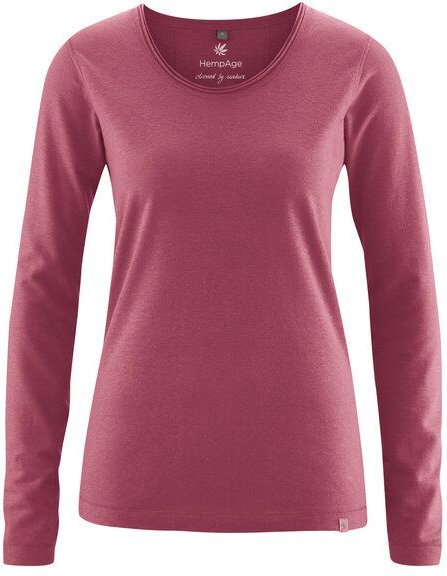 HempAge Damen Langarm-Shirt Lene Hanf/Bio-Baumwolle