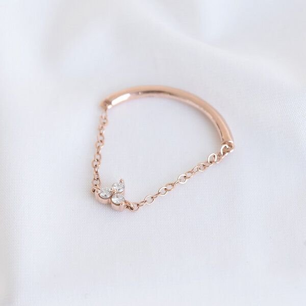 Eppi Minimalistischer Ring mit Lab Grown Diamanten Cybill