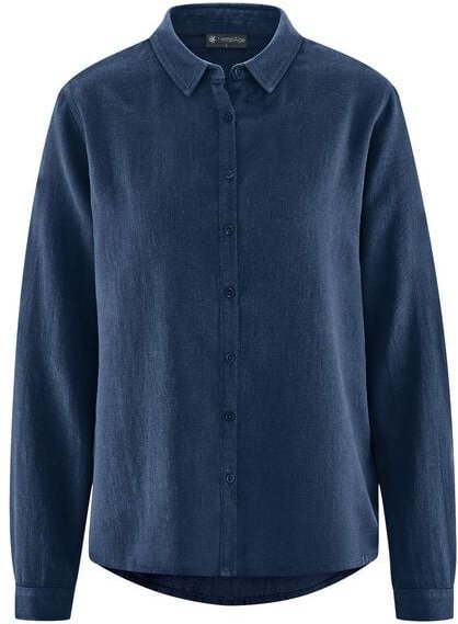 HempAge Damen Langarm-Bluse Hanf/Bio-Baumwolle