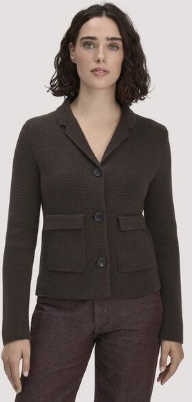 hessnatur Strick Blazer Regular aus Bio-Baumwolle mit Bio-Merinowolle