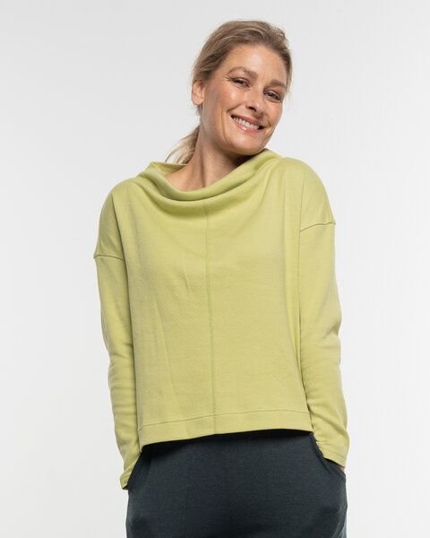 Alma & Lovis Sweater mit Wasserfall-Ausschnitt aus Organic Cotton | Gentle Cascade