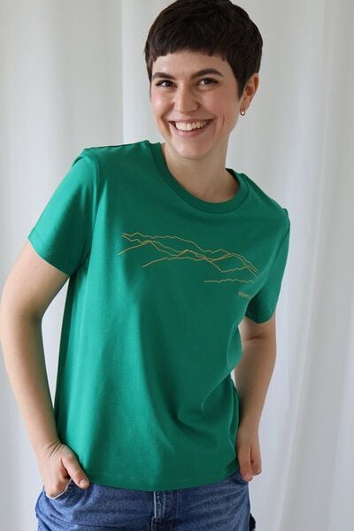 Kultgut Artdesign - Biofair Shirt - Modern Fit- leicht tailliert/ Bergwelt