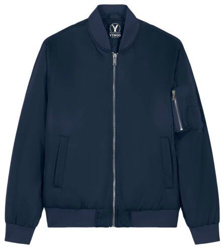 YTWOO Klassische Unisex Bomberjacke aus 100% Recyceltem Polyester