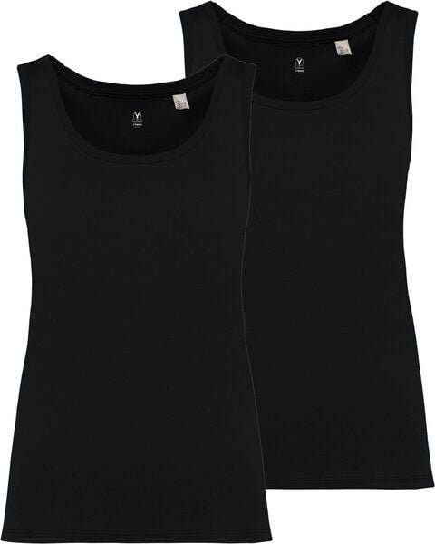 YTWOO 2er Pack Damen Tank Top aus 100% Bio-Baumwolle