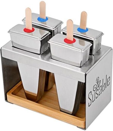 Susable Eisform aus Edelstahl - Eco Ice Pops - Formen für Eis am Stiel