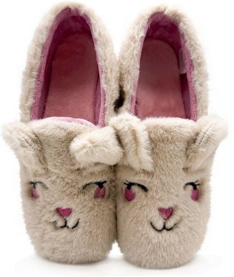 Veganer "thies ® Rec Rabbit Closed Slipper" aus kuscheligem recyceltem PES