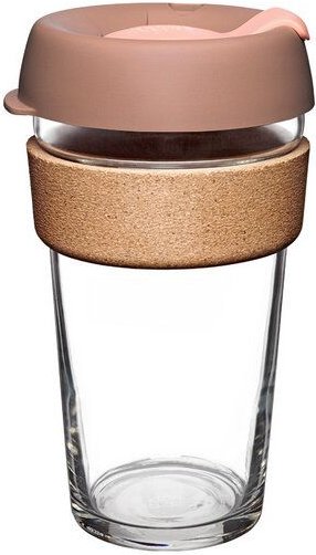 KeepCup L - BREW CORK – Coffee to go Becher aus Glas mit Korkband - 454ml