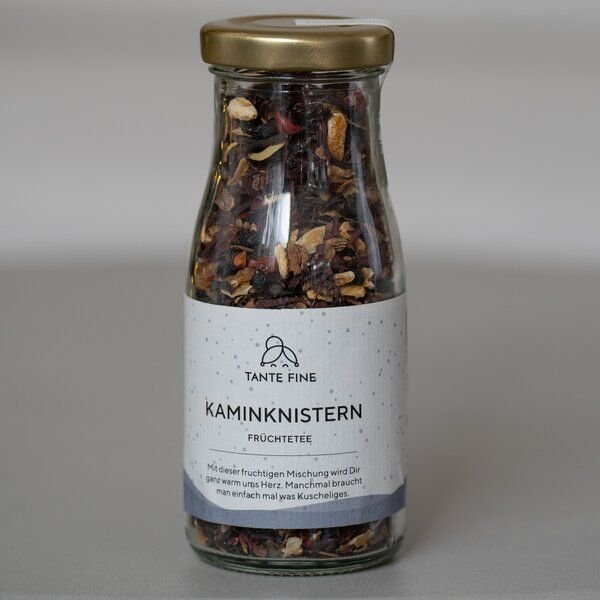 Tante Fine Tee und Teeflasche im Set: Fines WINTERWÄRME * Früchtetee * Teeflasche * Geschenkset Tee
