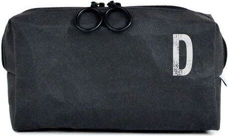 renna deluxe Kulturbeutel oder Kosmetiktasche mit Monogramm, vegan, SCHWARZ