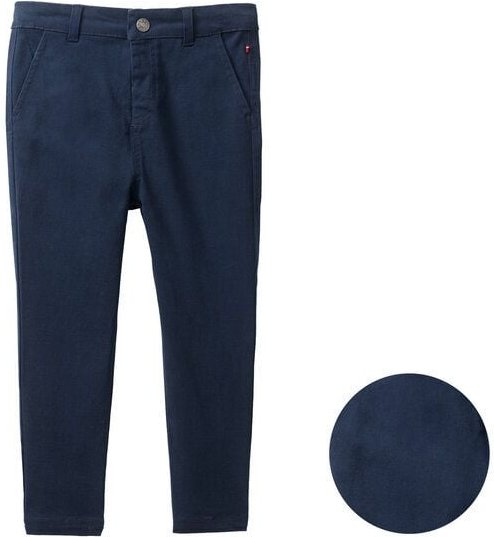 People Wear Organic Twill Chinohose, dunkelblau uni, Bio-Baumwolle