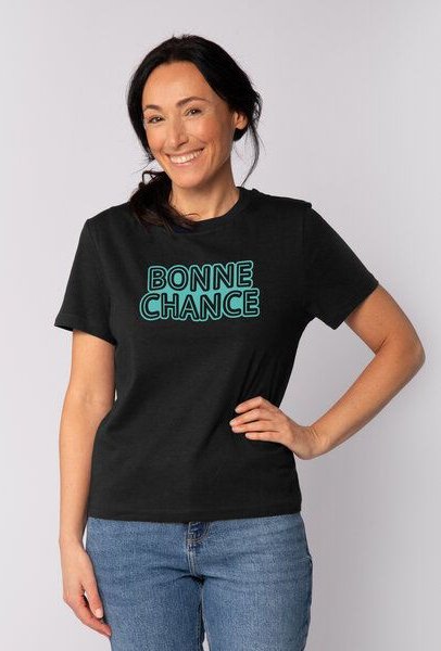 watapparel T-Shirt Frauen Bonne Chance