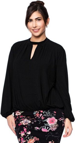 Ingoria MAIRA Blusenshirt mit Schlüssellochausschnitt