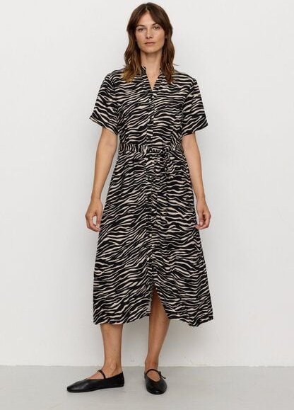 Damen Kleid aus LENZING ECOVERO Viskose - SILENE ZEBRA - recolution