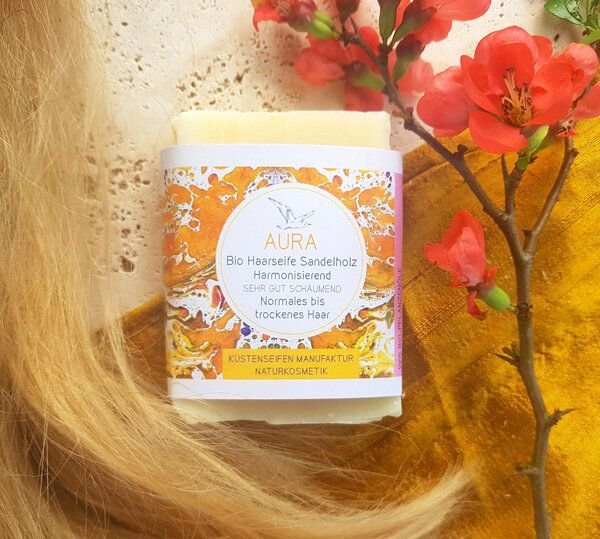 Küstenseifen Manufaktur Haarseife Aura - für normales bis trockenes Haar