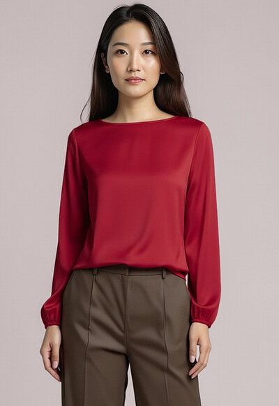 l'amour est bleu Boho Langarmshirt aus Tencel Jersey