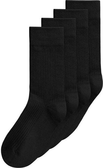 MELA 4-Paar Fairtrade Socken aus Biobaumwolle | gerippt