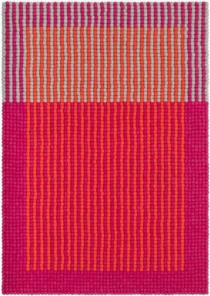 myfelt Filzkugelteppich Horizon rechteckig, 100% Schurwolle