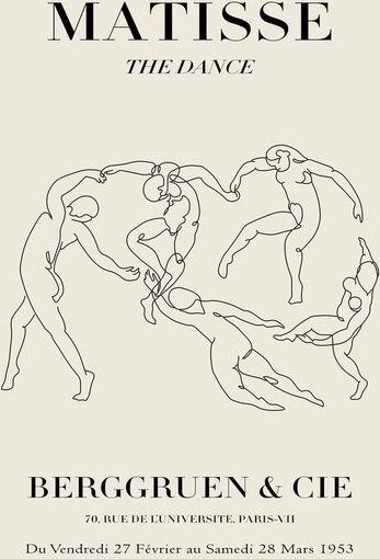 Photocircle Poster / Leinwandbild - Matisse – The Dance, beige