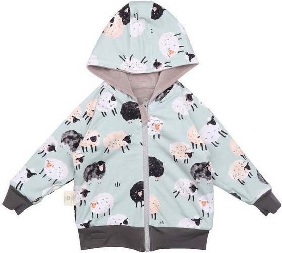 Wendejacke Velour/Grau | GOTS Bio Baumwolle | Walkiddy