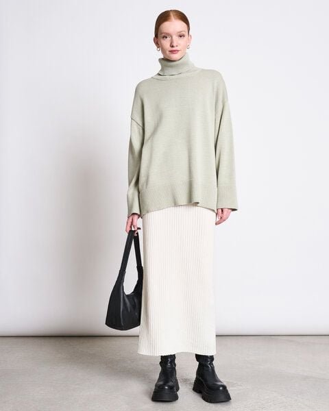 Thumbnail - JAN N JUNE Baumwoll Rollkragenpullover MUA GOTS