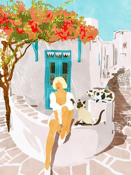 Photocircle Poster / Leinwandbild - Greek Vacay