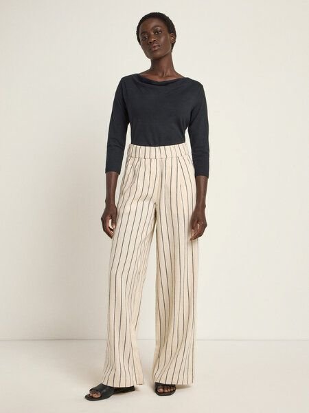 LANIUS Streifenhose (OCS) mit weitem Bein