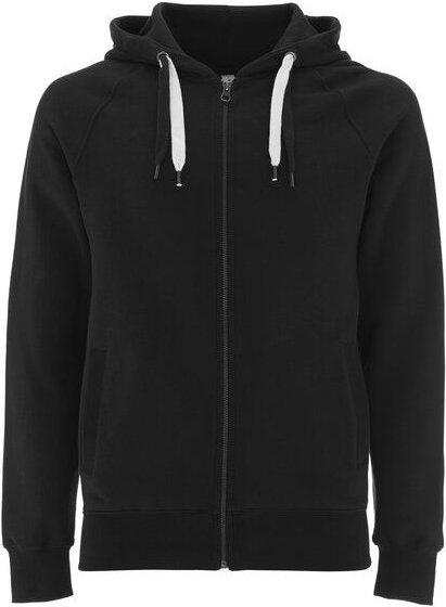 Earth Positive Unisex Zip-UP Hoody Jacke Raglanärmel Bio Baumwolle