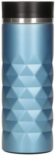 elasto Premium Edelstahl Thermobecher Diamond - 450 ml - auslaufsicherer Verschluss