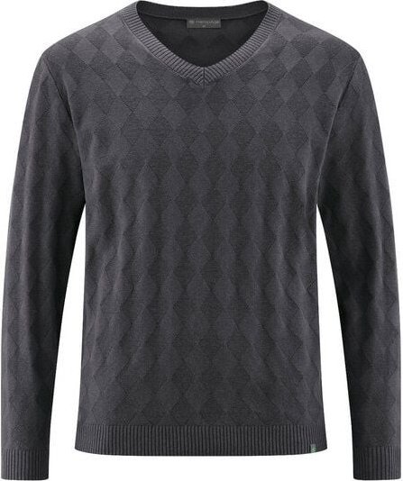 HempAge Herren Herren Pullover V-Ausschnitt Hanf Bio Baumwolle