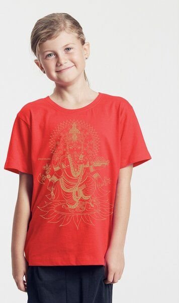 Peaces.bio - handbedruckte Biomode Bio-Kinder T-Shirt Ganesha