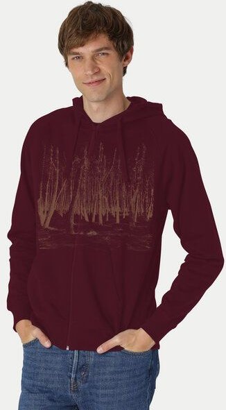 Peaces.bio - handbedruckte Biomode Herren Zip-Hoodie Woodland