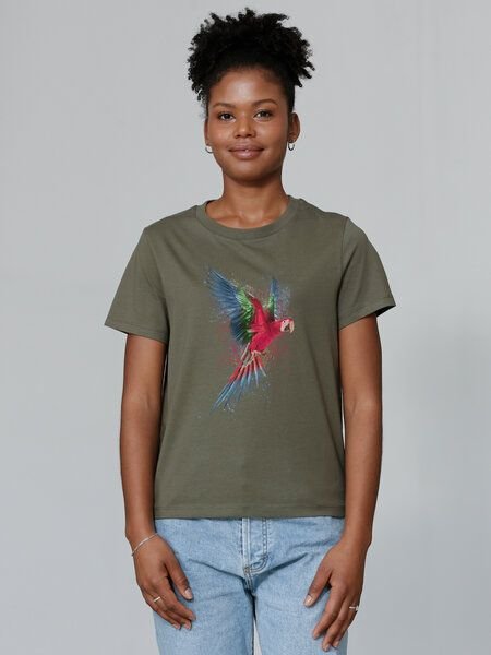 watapparel T-Shirt Frauen Papagei