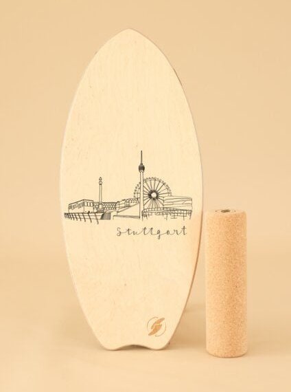 Surfstylefever Balance Board Skyline Edition – Kunst trifft Bewegung