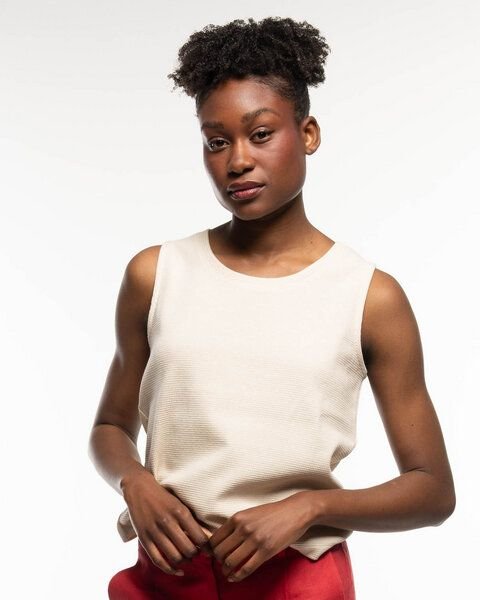 Alma & Lovis Edles Glitzer-Top in Waffelpiqué aus Organic Cotton | Pearl Top