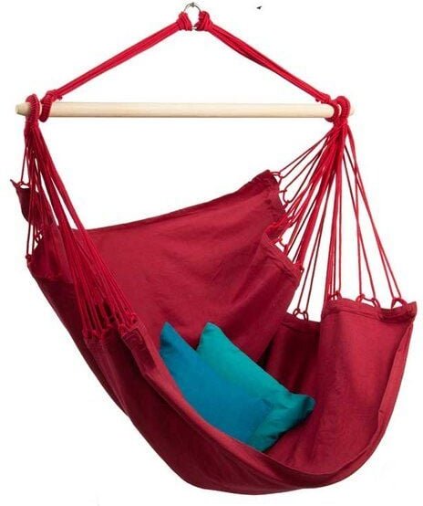 HängemattenGlück Hängesessel aus Bio-Baumwolle, handgewebt, GOTS zertifiziert, Sonjo