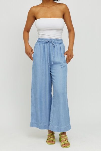 Mazine Culotte - Chilly Denim Pants - aus Lyocell
