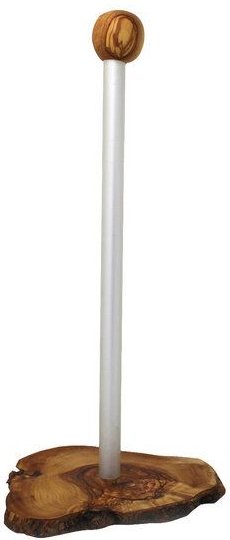 Mitienda Shop Küchenpapierhalter aus Olivenholz und Aluminium