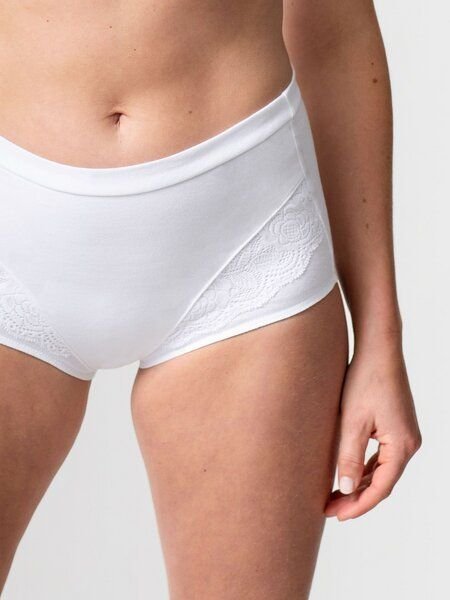 erlich textil Josepha Taillenslip mit Spitze aus Bio-Baumwolle, made in Europe