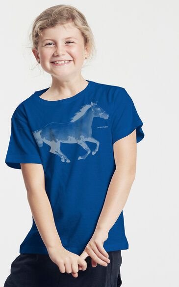 Peaces.bio - handbedruckte Biomode Bio-Kinder T-Shirt Horsepower