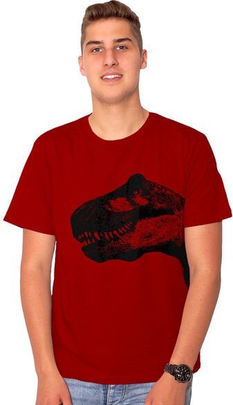 HANDGEDRUCKT "T-Rex" Männer T-Shirt reine Biobaumwolle (kbA)