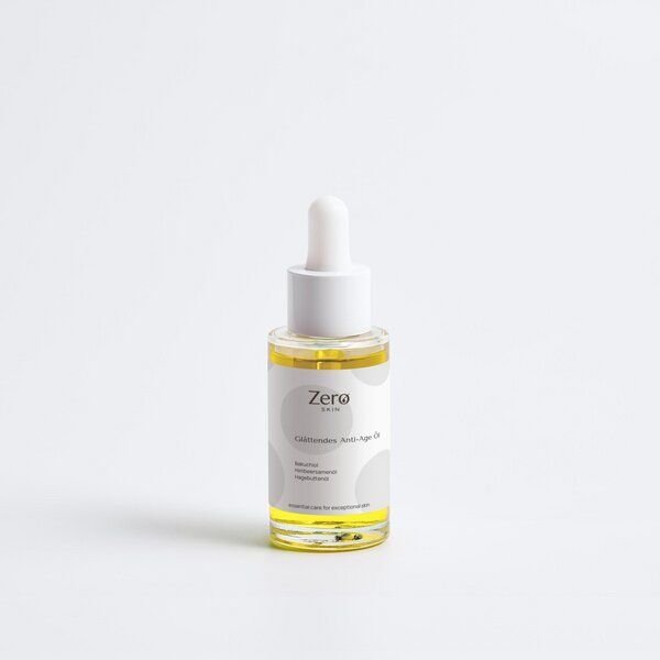 Zero Skin Glättendes Anti-Age Öl - 30 ml - sanfte Retinol-Alternative für glatter wirkende Haut, nährend mit Hagebutten-...