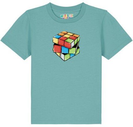 watabout.kids T-Shirt Kinder Pixel Zauberwürfel