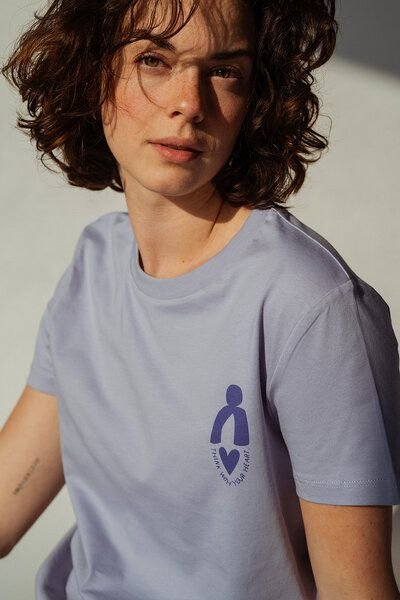 Kultgut Artdesign - Biofair- Femin Shirt /Think with your Heart