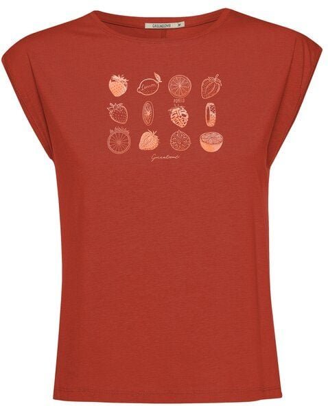 GREENBOMB Print T-Shirt Bike Strawberry Timid