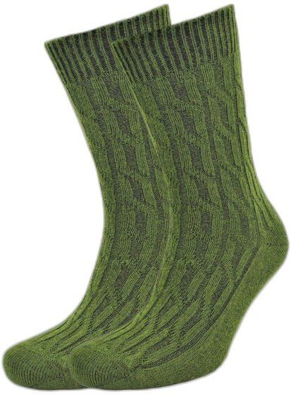 BLS Organic 2er Pack Jaquard Design GOTS zertifizierte Bio-wolle Damen Socken